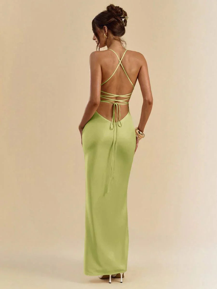 Sélisse – Satin Mermaid Maxi Dress