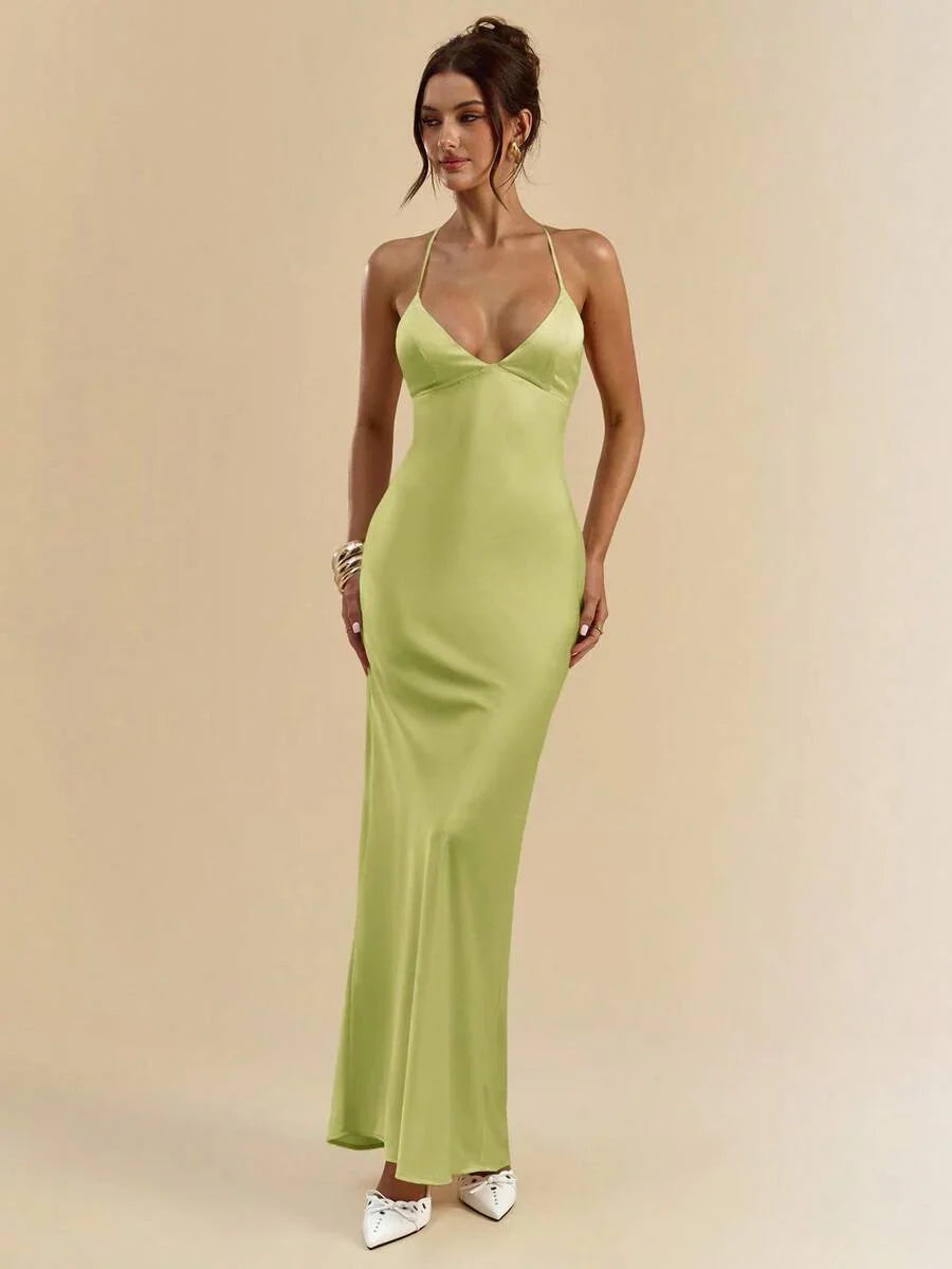 Sélisse – Satin Mermaid Maxi Dress