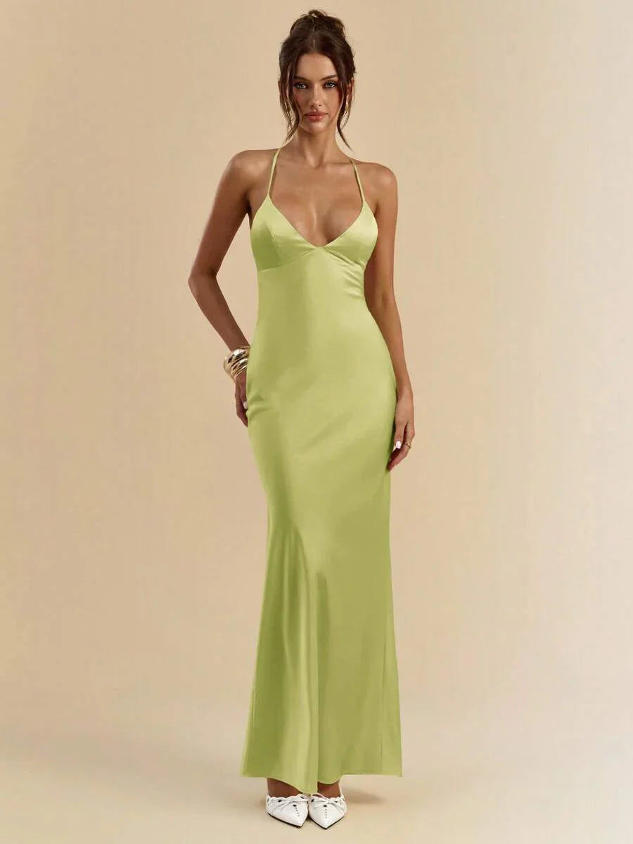 Sélisse – Satin Mermaid Maxi Dress