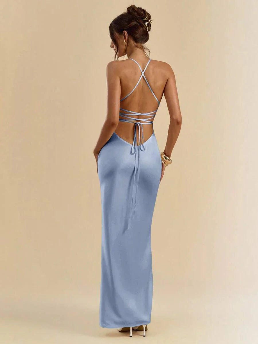 Sélisse – Satin Mermaid Maxi Dress