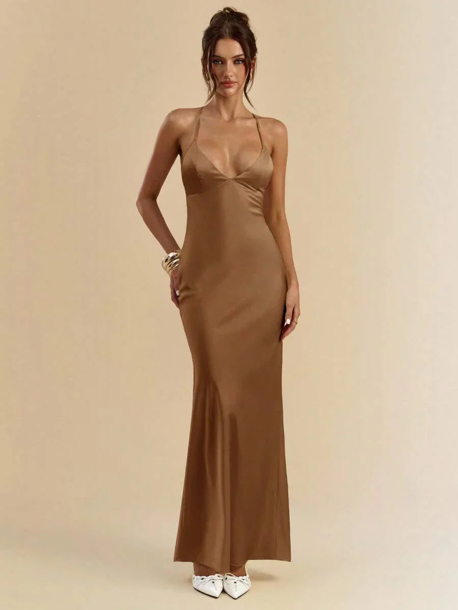 Sélisse – Satin Mermaid Maxi Dress
