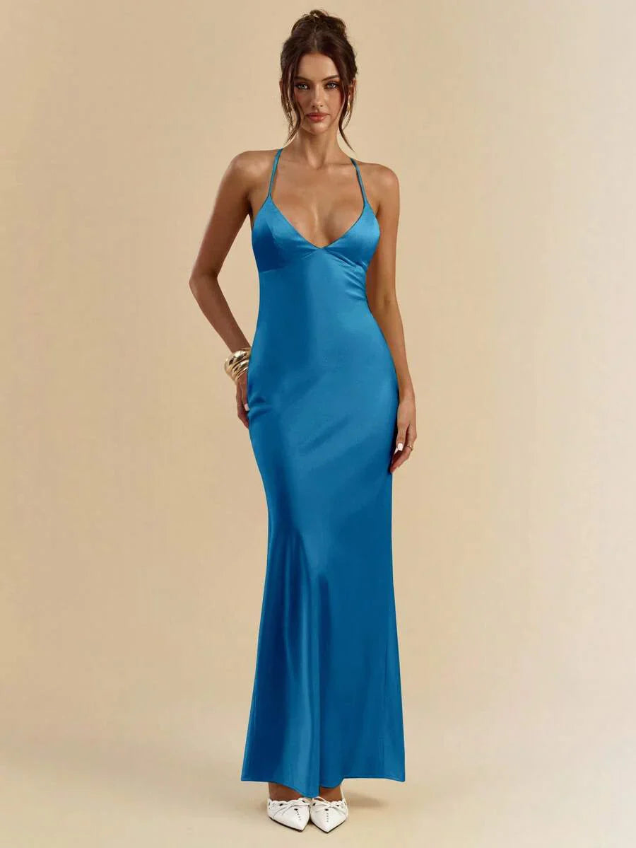 Sélisse – Satin Mermaid Maxi Dress