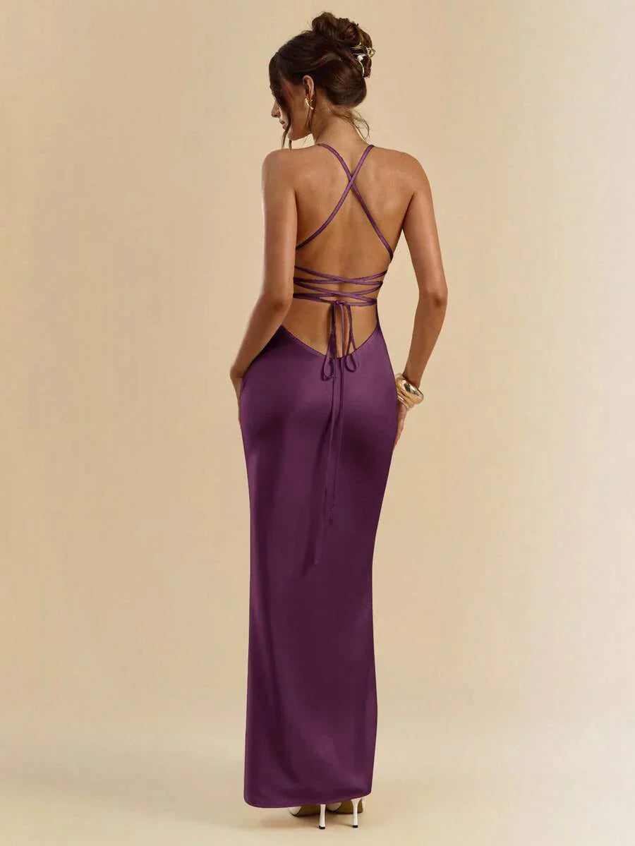 Sélisse – Satin Mermaid Maxi Dress