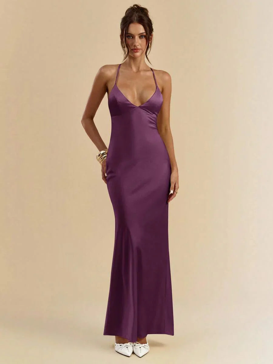 Sélisse – Satin Mermaid Maxi Dress