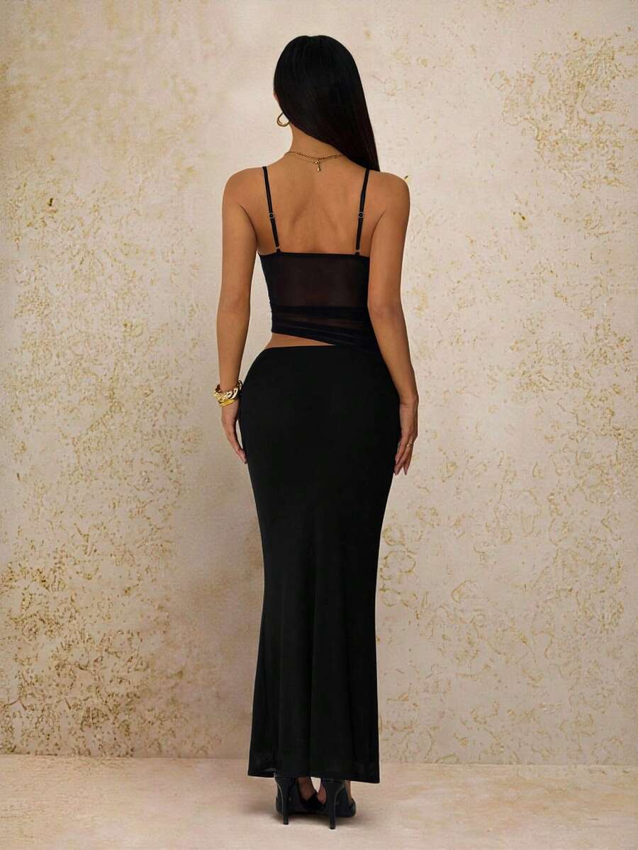 VELISSE - Lace Bodycon Maxi Dress