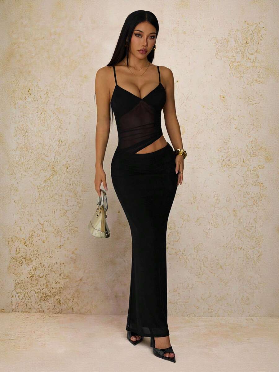 VELISSE - Lace Bodycon Maxi Dress