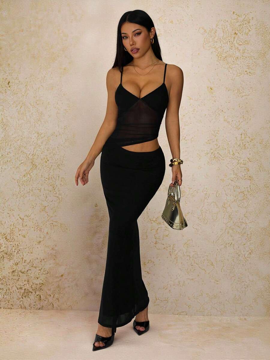 VELISSE - Lace Bodycon Maxi Dress