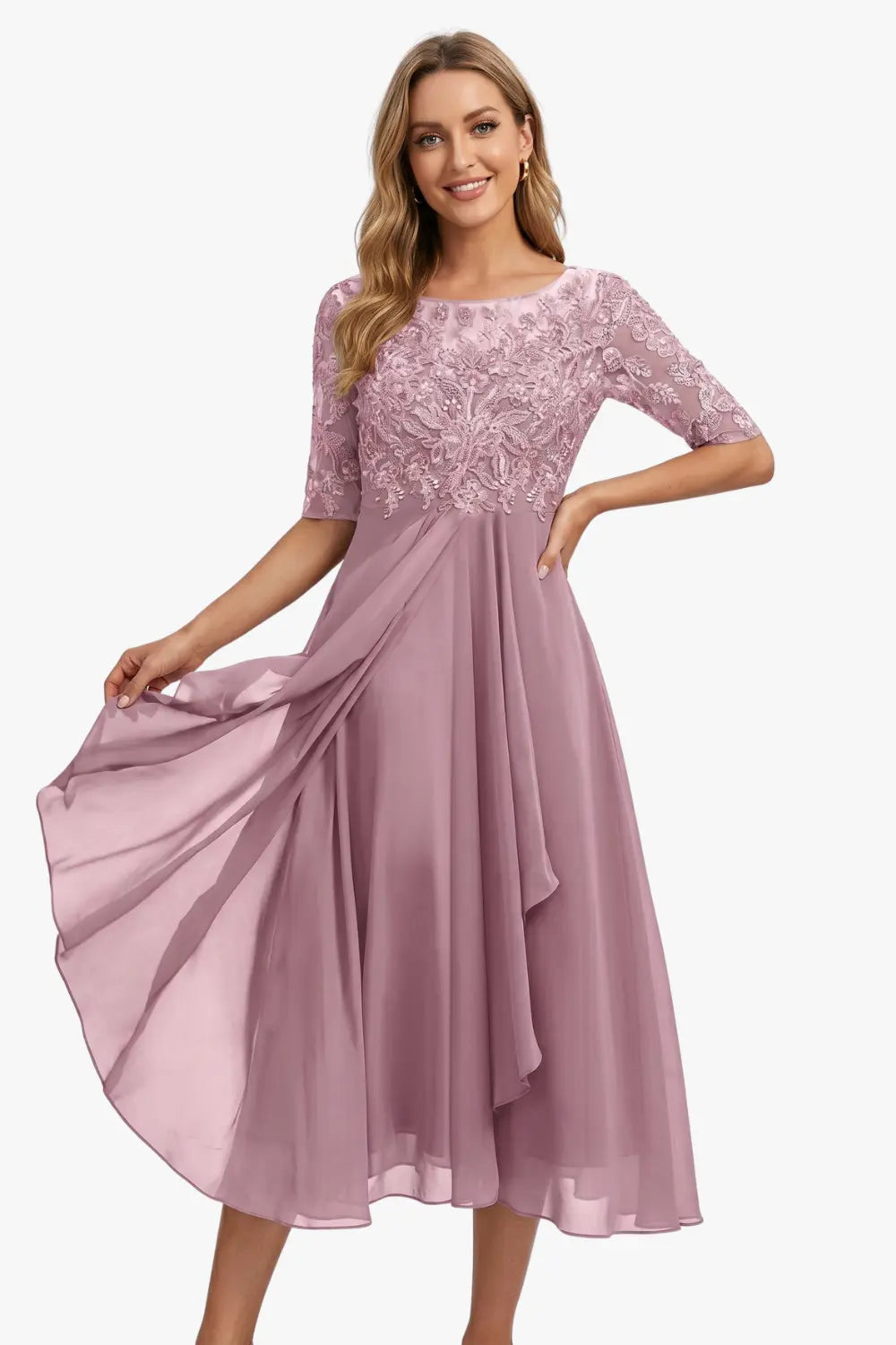 Women's Embellished Wedding Guest Dress | Midi